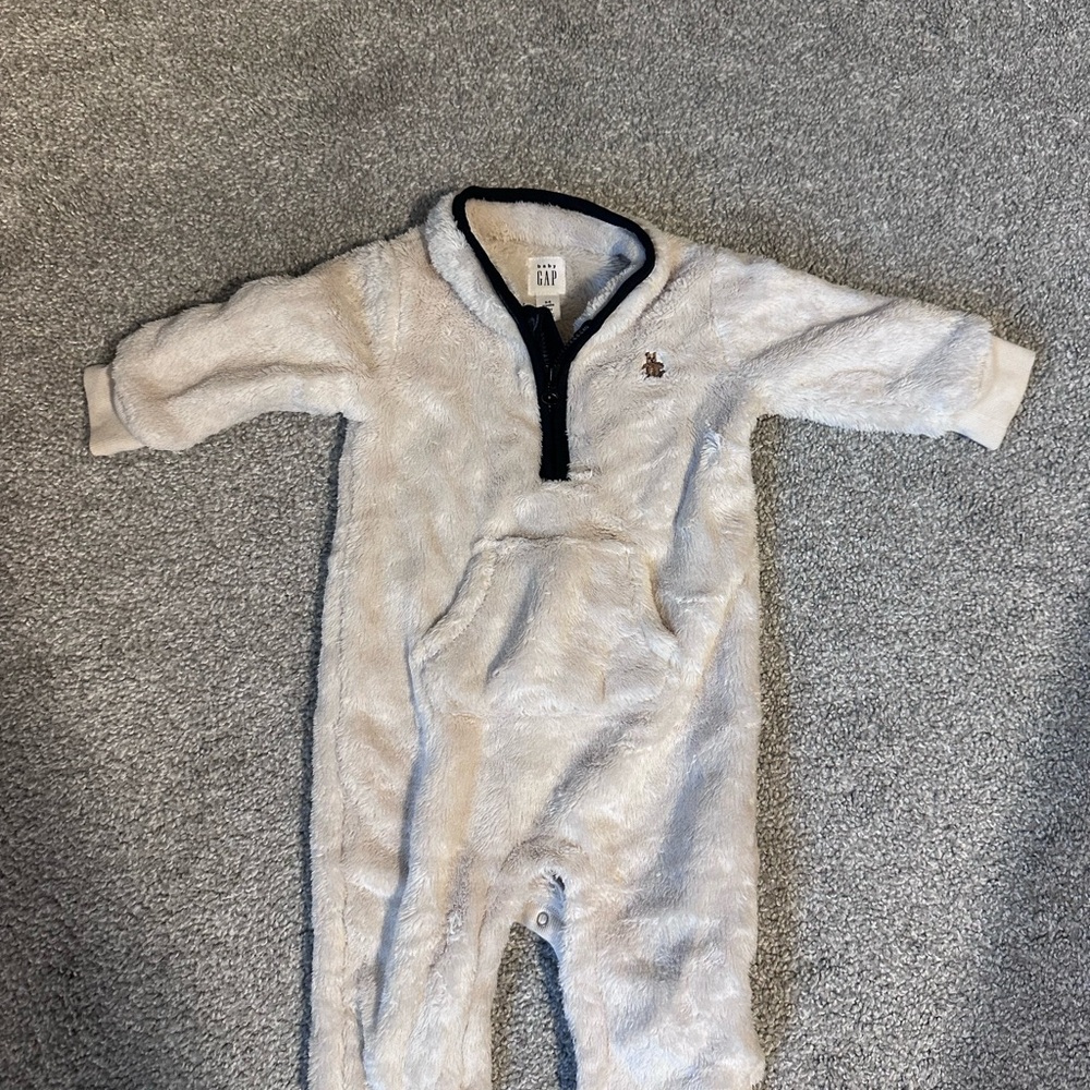 GAP Kids Cream Fleece Footie